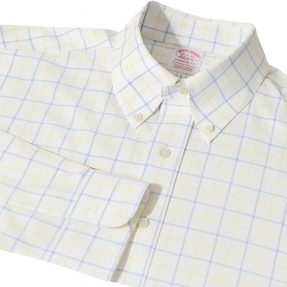 Brooks Bros 2XL Dress Shirt Mens Madison Non-Iron EUC Oxford 16.5 35 Supima